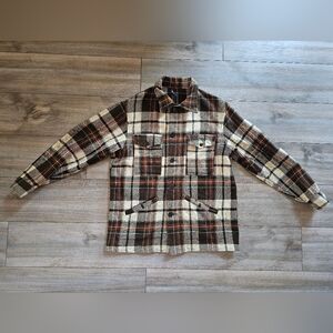 Vintage Pendleton Mens 100% Virgin Wool Shacket Large